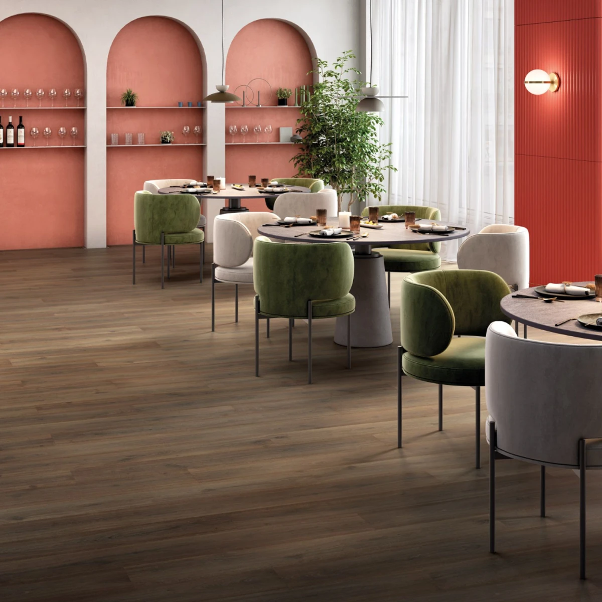Kalas Noz Waterproof Laminate installed in a room setting