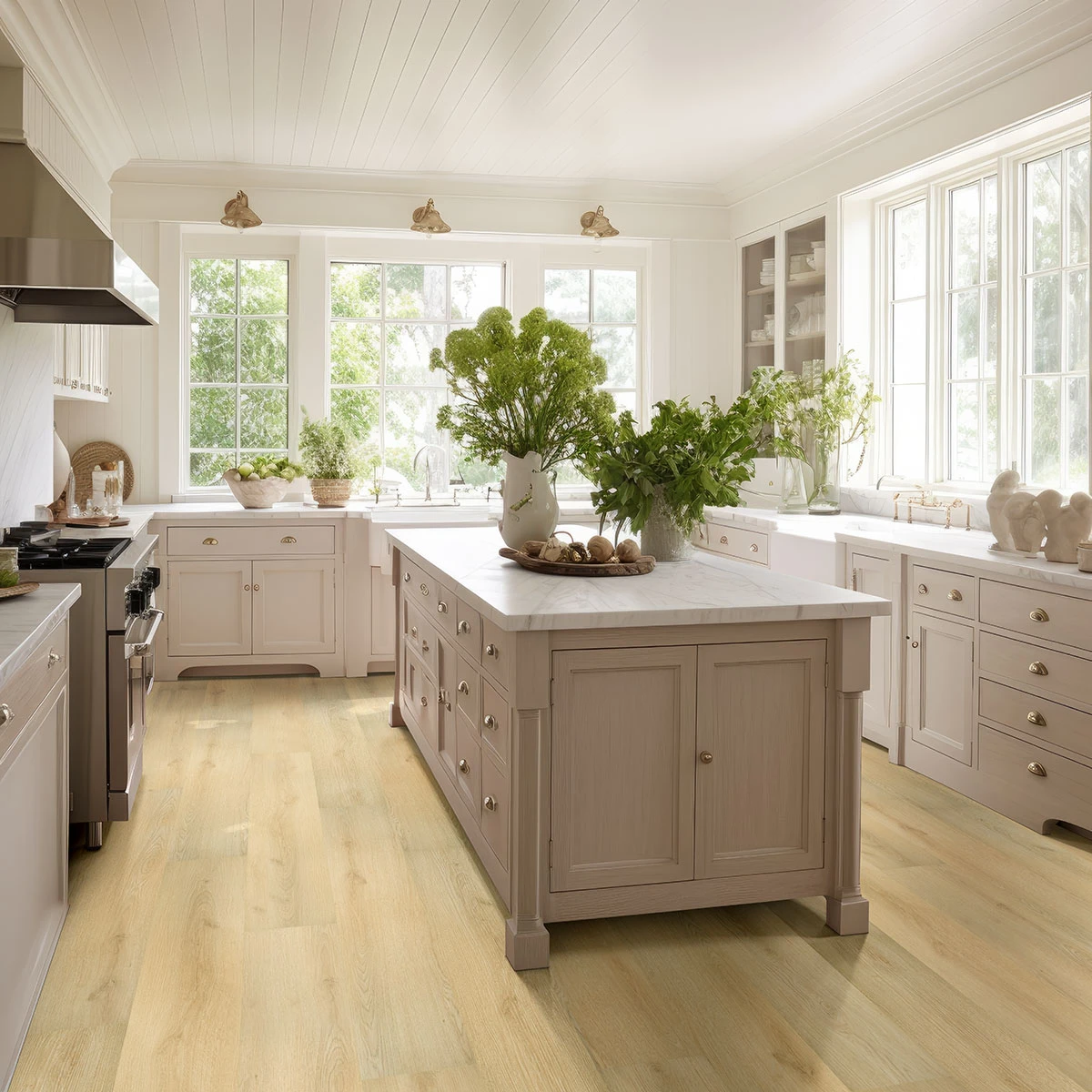 Laurel Tranquilla Luxury Vinyl Planks SPC Rigid-Core Plank installed in a room setting