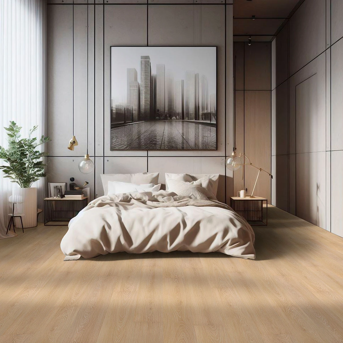 Prescott Valleyview Grove Luxury Vinyl Planks SPC Rigid-Core Plank installed in a room setting